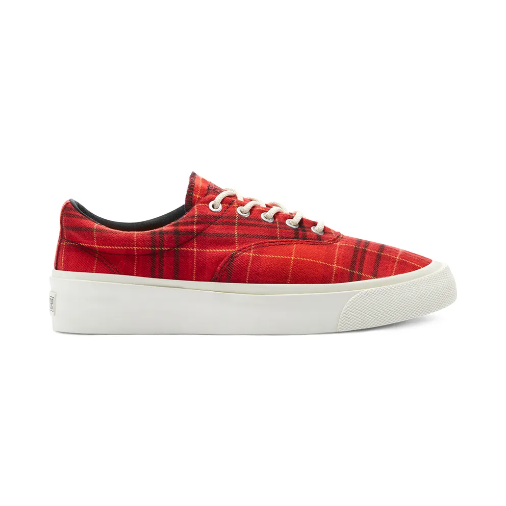 Converse Skid Grip Low ‘Twisted Plaid – Haute Red’ Haute Red/Egret/Buttercup (169219C)