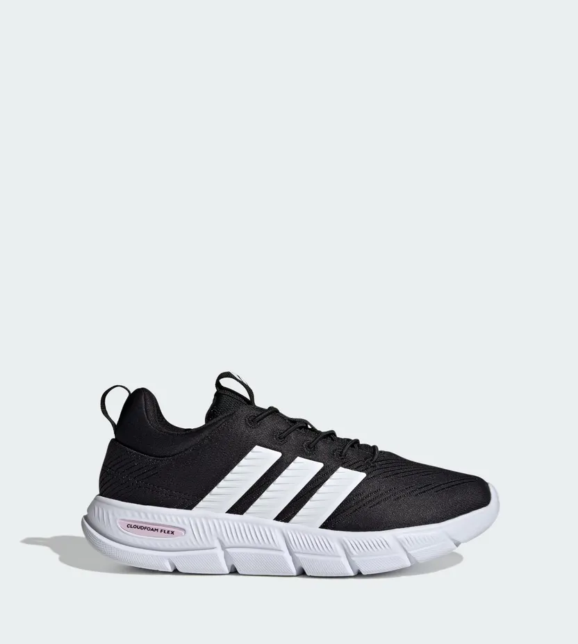 Adidas Cloudfoam Flex Elastic Laces Core Black / Zero Metalic / Almost Pink (HQ4929)