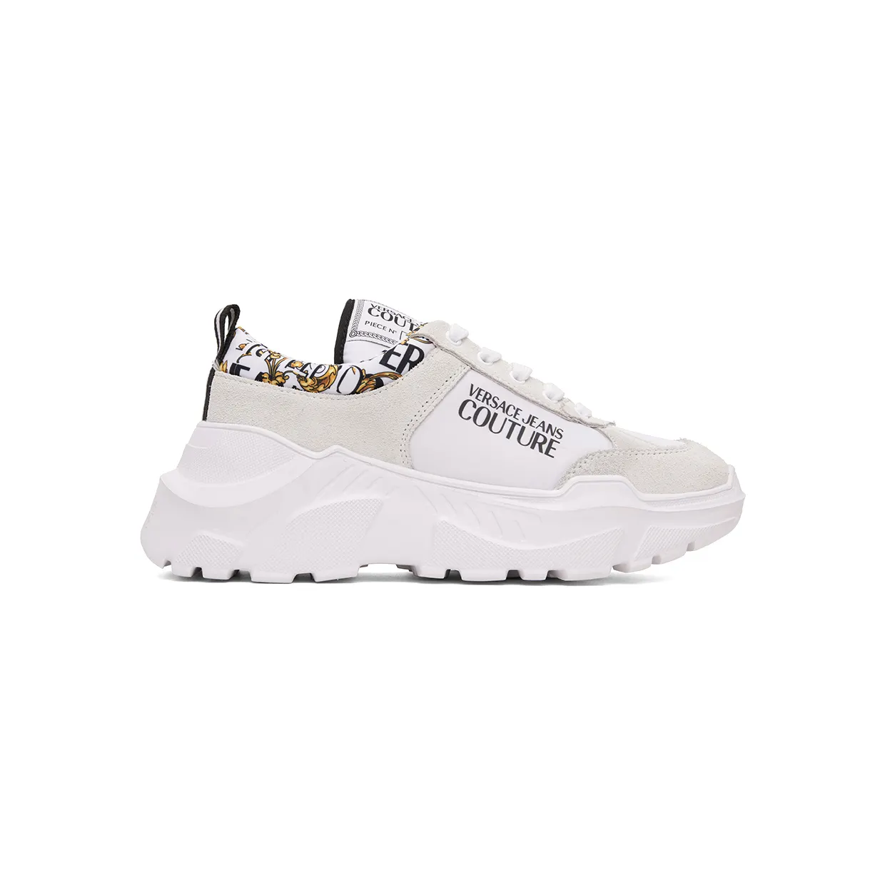 Versace Jeans Couture White Speedtrack Sneakers (E73YA3SC1EZP140)
