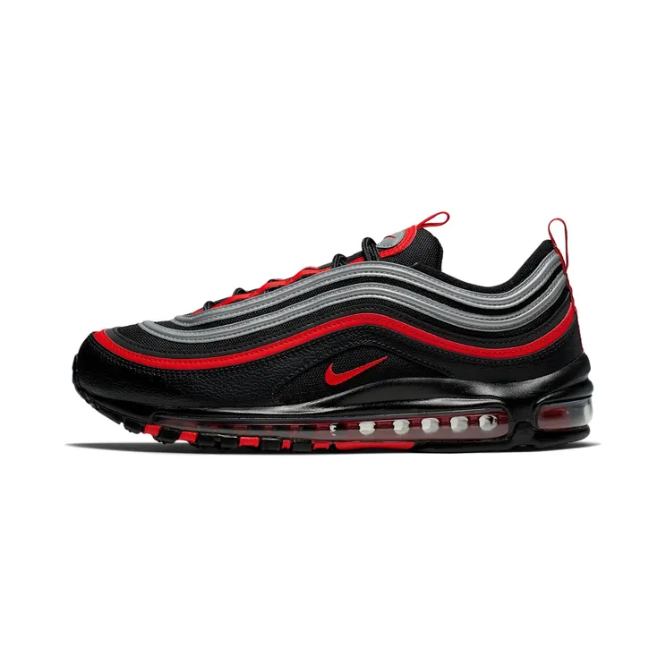 Nike Air Max 97 “Black / Metallic Silver / University Red” (921826-014)