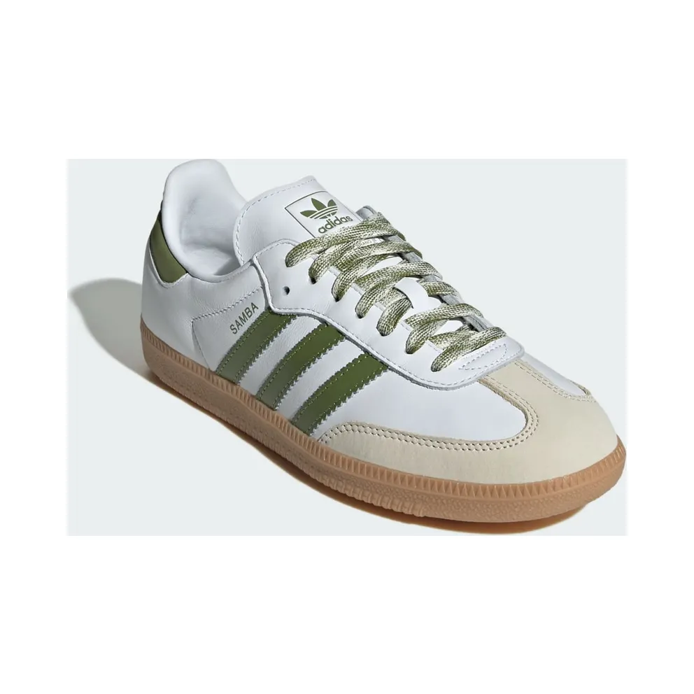 Adidas Samba OG “White Tech Olive Gum” (JS1352)