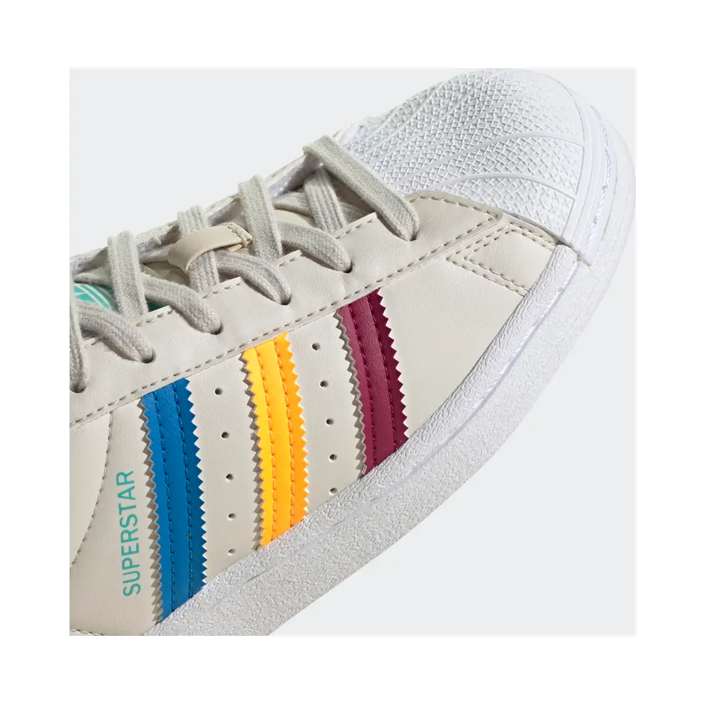 adidas Superstar Aluminium / Legacy Burgundy / Flash Orange (GY7236)