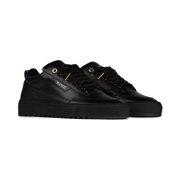 Mason Garments Torino Leather/Stamp Black (FW20-12D)