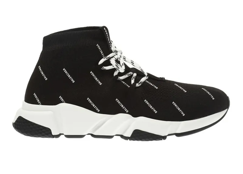 Balenciaga Speed Lace Up All Over Print Black (530358W1HP11006)