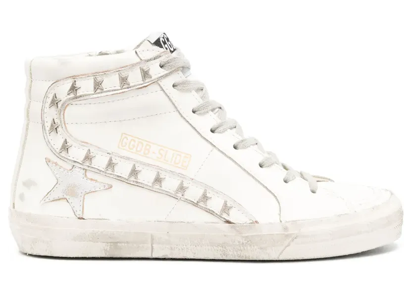 Golden Goose Slide high-top leather “White” (GWF00115F005160)
