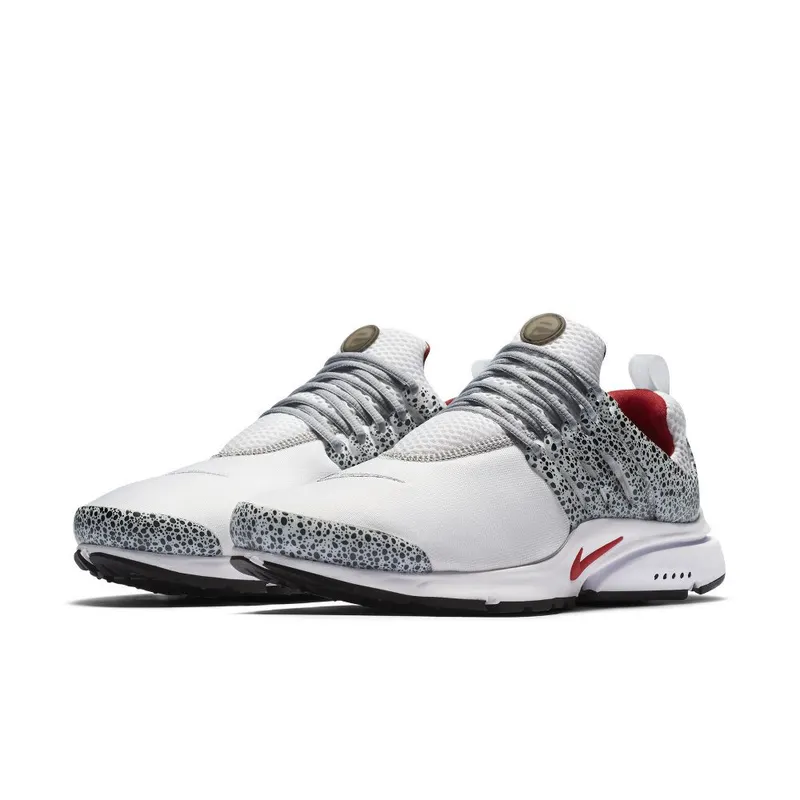 Nike Air Presto Safari Pure Platinum White/University Red-Pure Platinum-Black (886043-100)