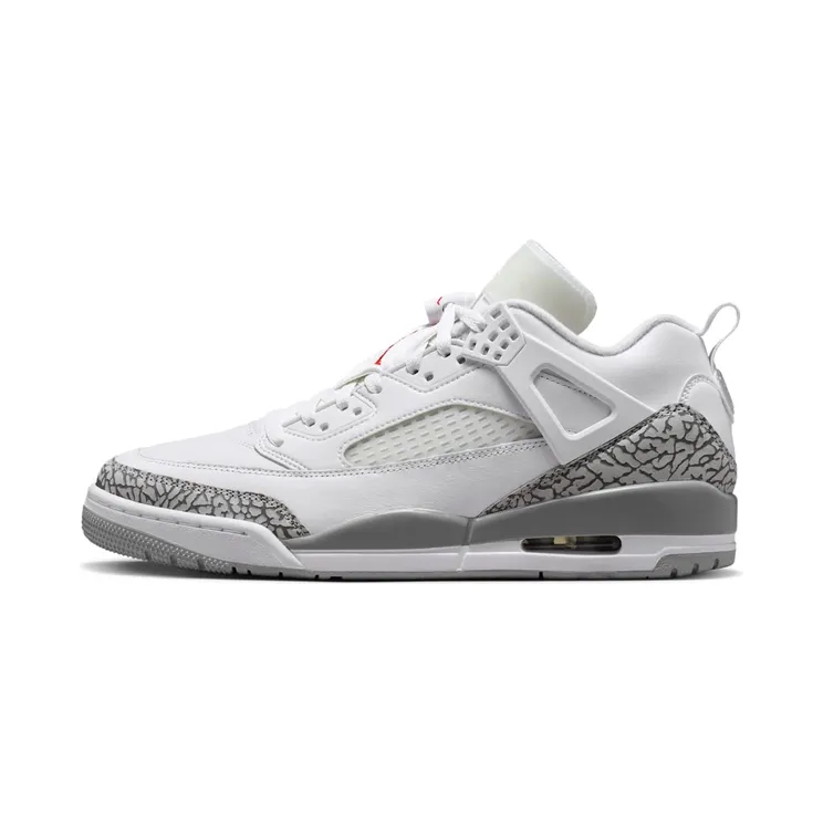 Jordan Spizike Low White Cement “White / Varsity Red / Cool Grey / Wolf Grey” (IO7724-100)