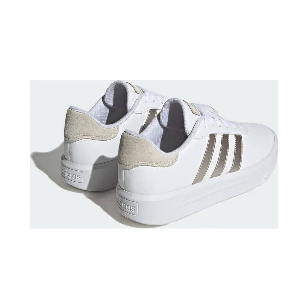 adidas Court Platform Cloud White / Champagne Met. / Aluminium (ID1969)