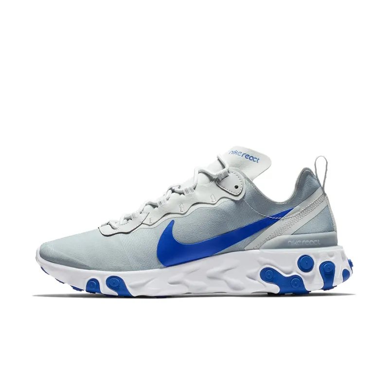 Nike React Element 55 Pure Platinum Racer Blue (BQ6166-005)