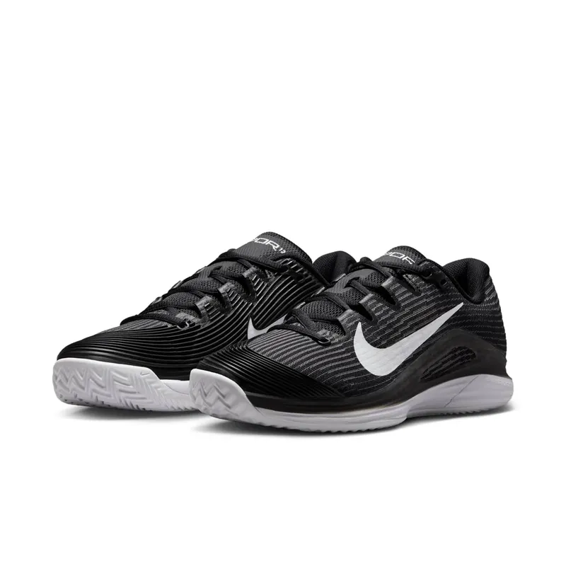 Nike Court Vapor 12 Clay Black Dark Smoke Grey White (HQ6027-001)