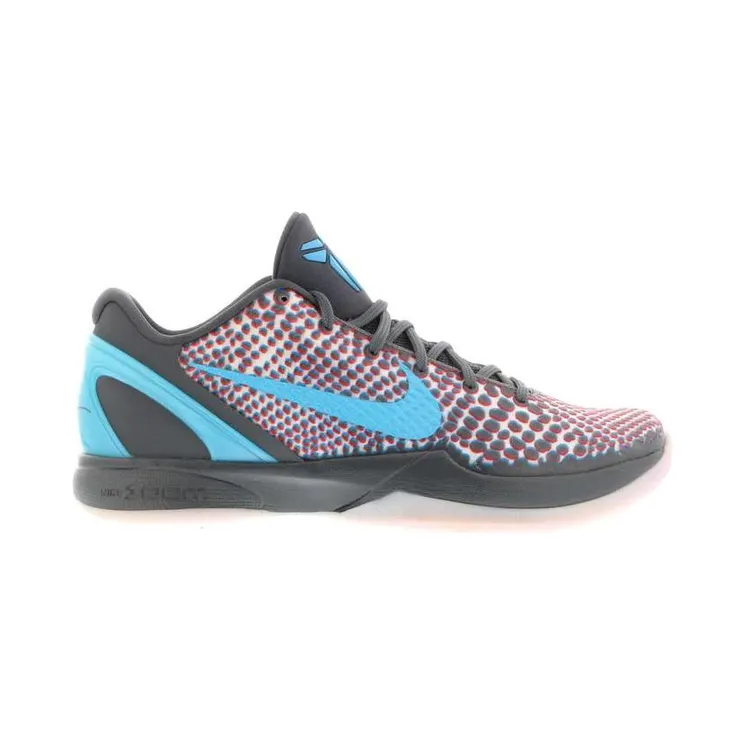 Nike Zoom Kobe 6 All-Star ‘3D/Hollywood’ Dark Grey/Chlorine Blue-Daring Red (448693-001)