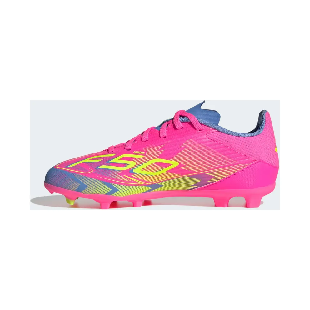 adidas F50 League FG/MG Lucid Pink Lucid Lemon Blue Fusion (IE3745)