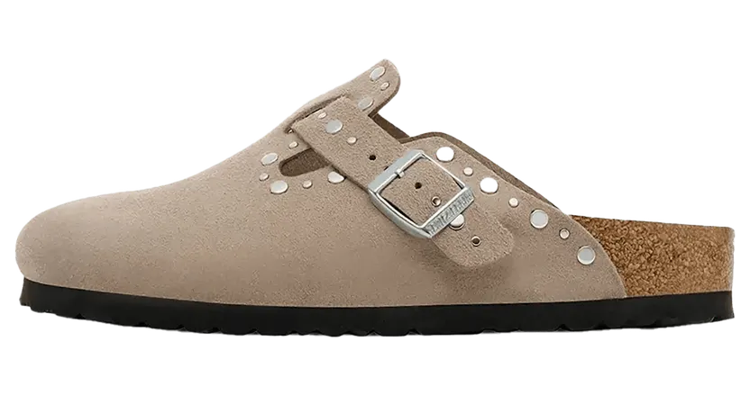Birkenstock Boston Rivets Suede “Taupe” (1030418)