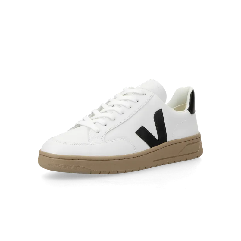 VEJA V-12 Leather (extra white / black / dune) – XD0203640