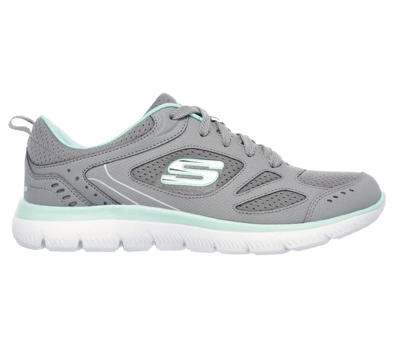 Skechers Summits – Suited Sneaker Grey/Turkoois