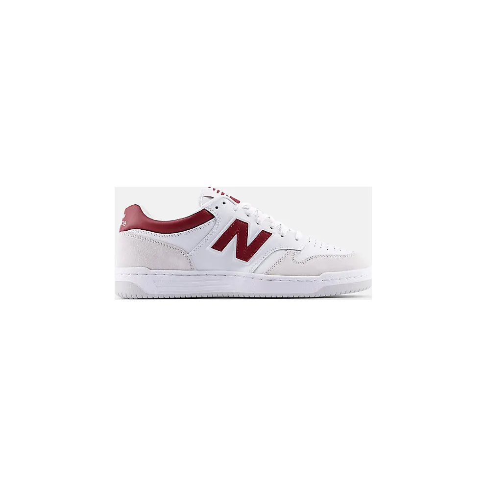 New Balance 480 White Beige Dark Red (BB480LIR)