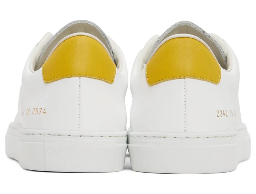Common Projects White Retro Low Sneakers (ARTICLE 2342) (2)