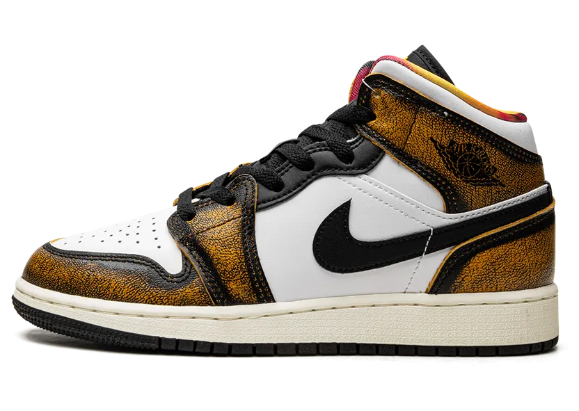AIR Jordan 1 MID SE GS “Orange Wear Away” (DQ8418-071)