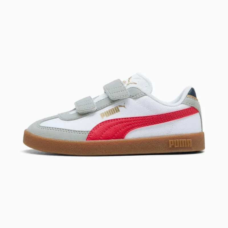 Puma Club II White / For All Time Red / Cool Mid Gray (402309-03)