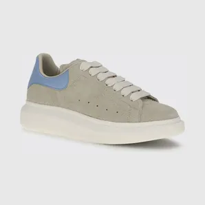 Mcqueen Oversize Suede Sneakers Blue (553680WIAJ91634)