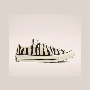 Converse Chuck 70 Low ‘Archival Zebra Print’ Black/Griege Unbleached/Egret (167811C)