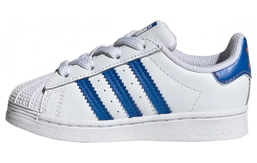 adidas Superstar Cloud White / Blue / Gold Metallic (FZ0653)