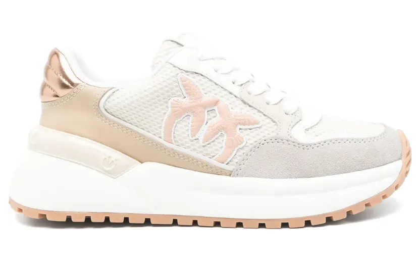 PINKO Love Birds sneakers met applicatie – Beige (SS0055P074GEM07)