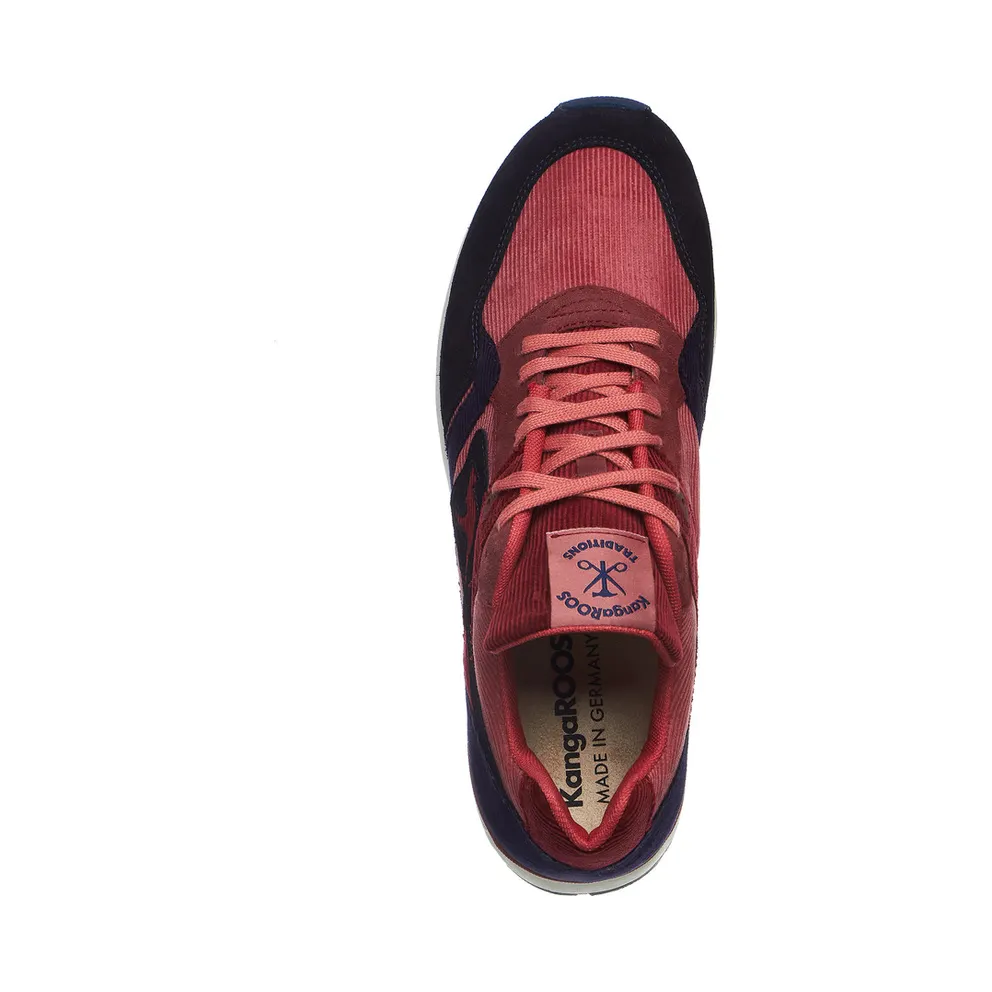 KangaROOS ROOStraditions Corduroy Racer 2 Dynacoil Handmade in Germany Dark Navy / Dusty Rose (47510-4058)