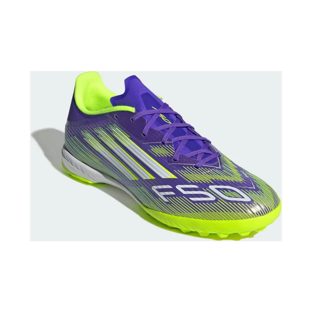adidas F50 League TF Purple Rush Cloud White Lucid Lemon (JH7724)