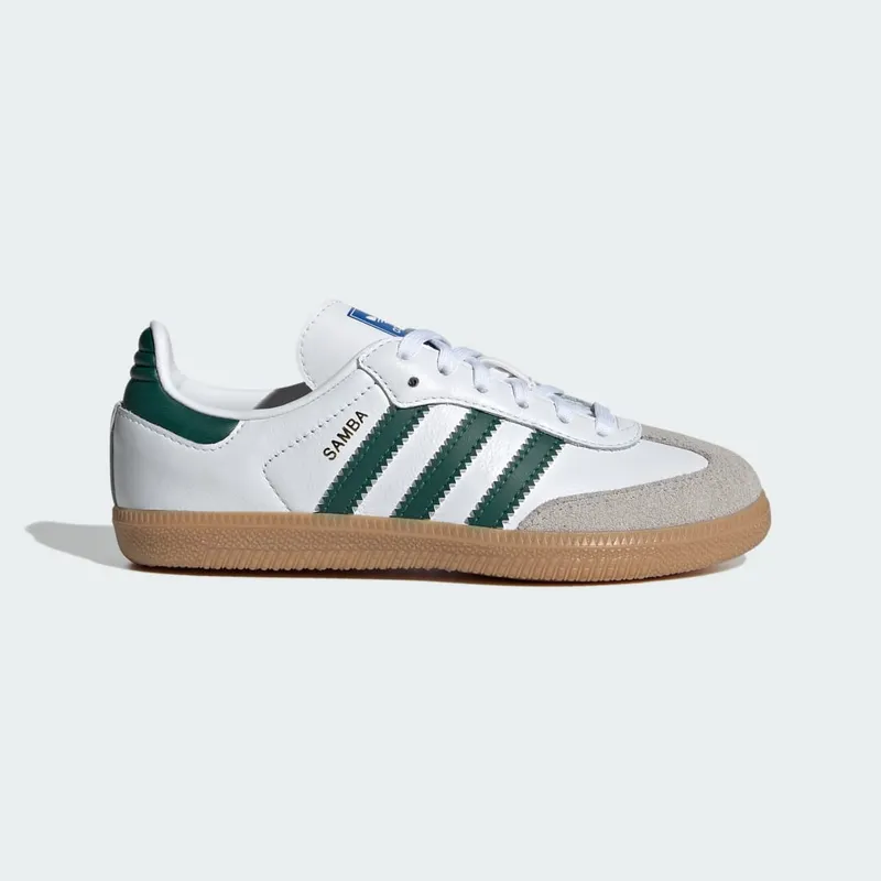 adidas Samba OG Kids Cloud White / Collegiate Green / Gum (IE1334)