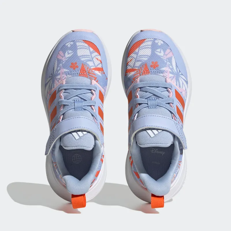 Adidas adidas x Disney FortaRun 2.0 Moana Cloudfoam Sport Running Elastic Lace Top Strap Blue Dawn / Semi Impact Orange / Cloud White (HP8999)