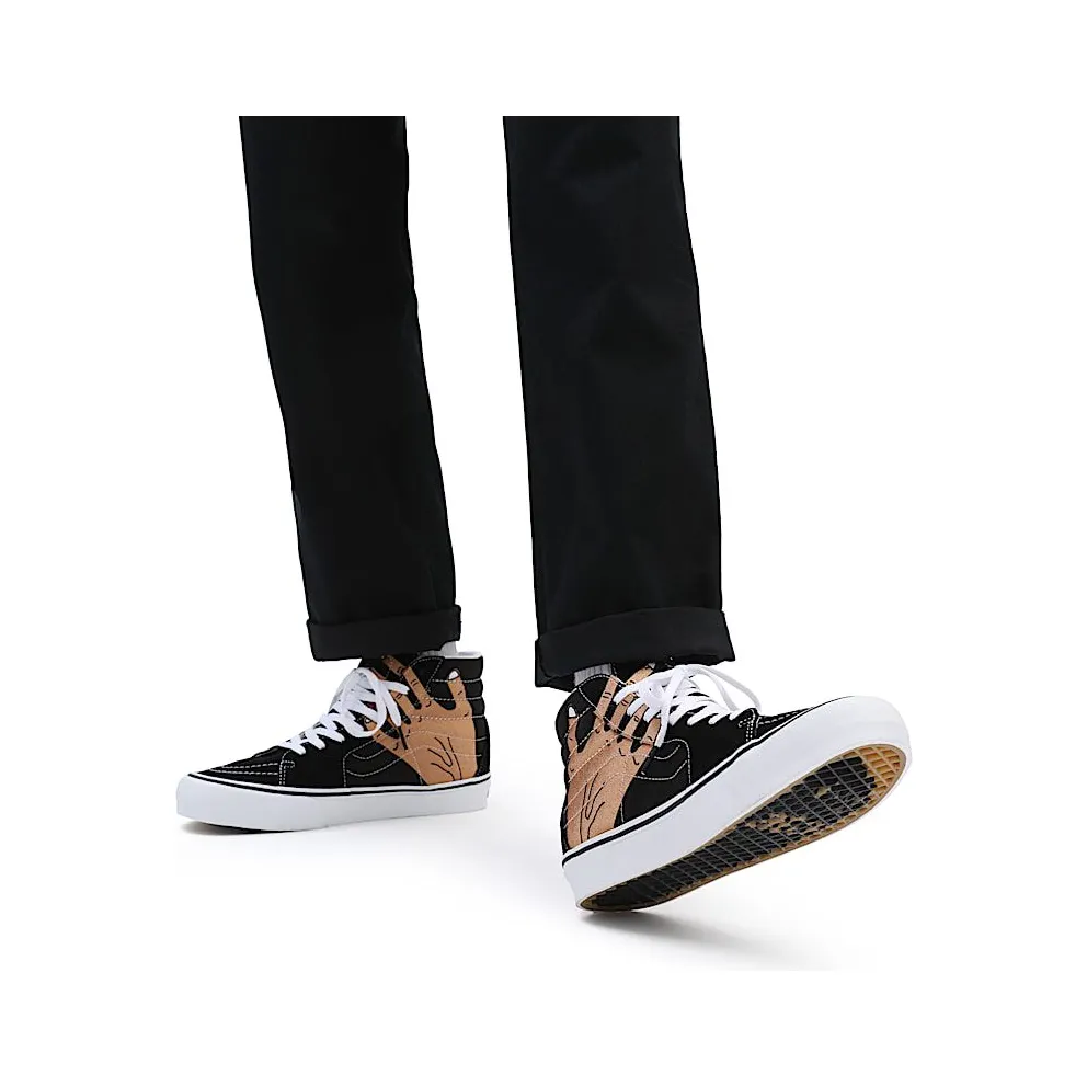 Vans x Imran Potato SK8-Hi VR3 LX Black / True White / Fenugreek – “Black / White / Potato Hand” (VN0A5EE7B7H1)