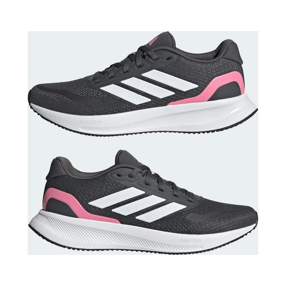 Adidas Runfalcon 5 Running Shoes Grey Six / Cloud White / Bliss Pink (JQ6300)