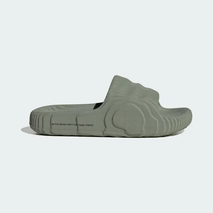 adidas Adilette 22 Slides “Silver Green / Silver Green / Core Black” (IG8264)