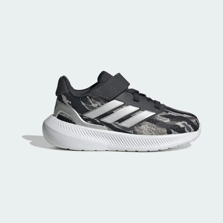 adidas Runfalcon 5 Shoes Kids “Silver Pebble / Silver Metallic / Carbon” (JQ2194)