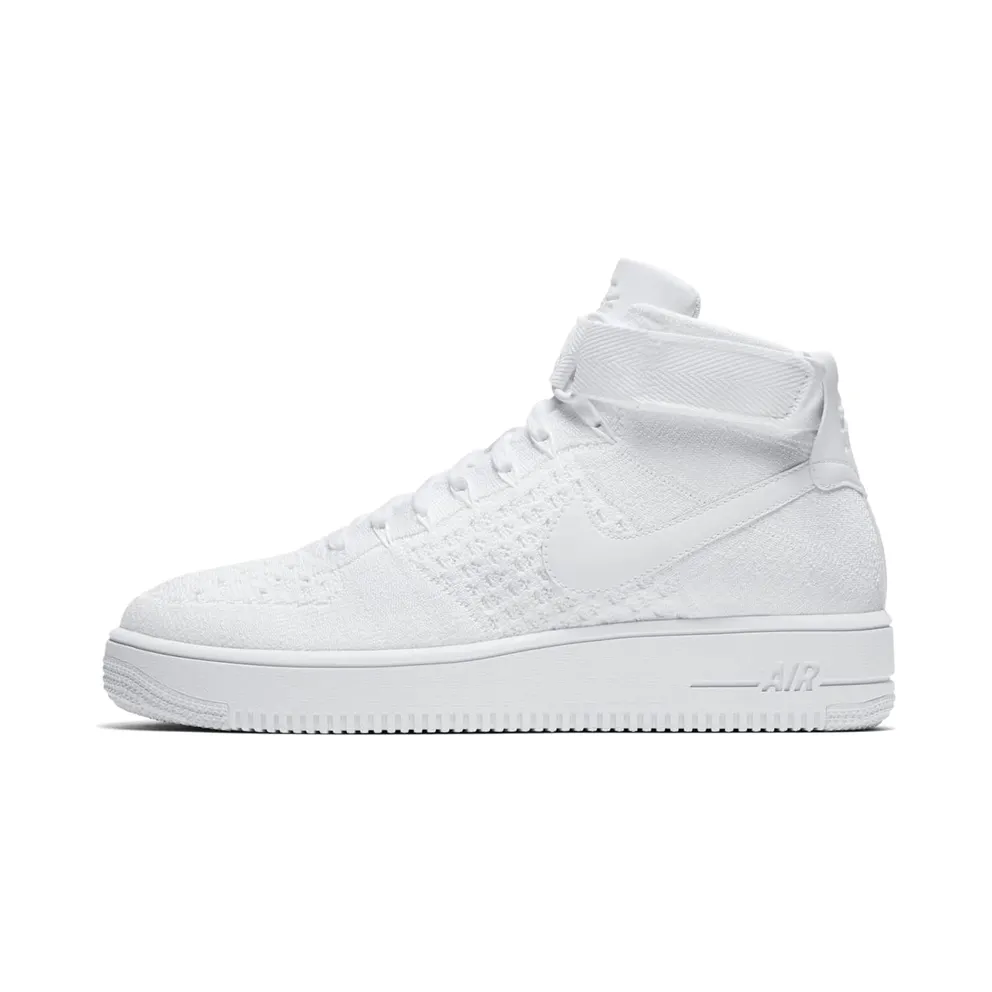 Nike Af1 Ultra Flyknit Mid White/White White/White (817420-102)