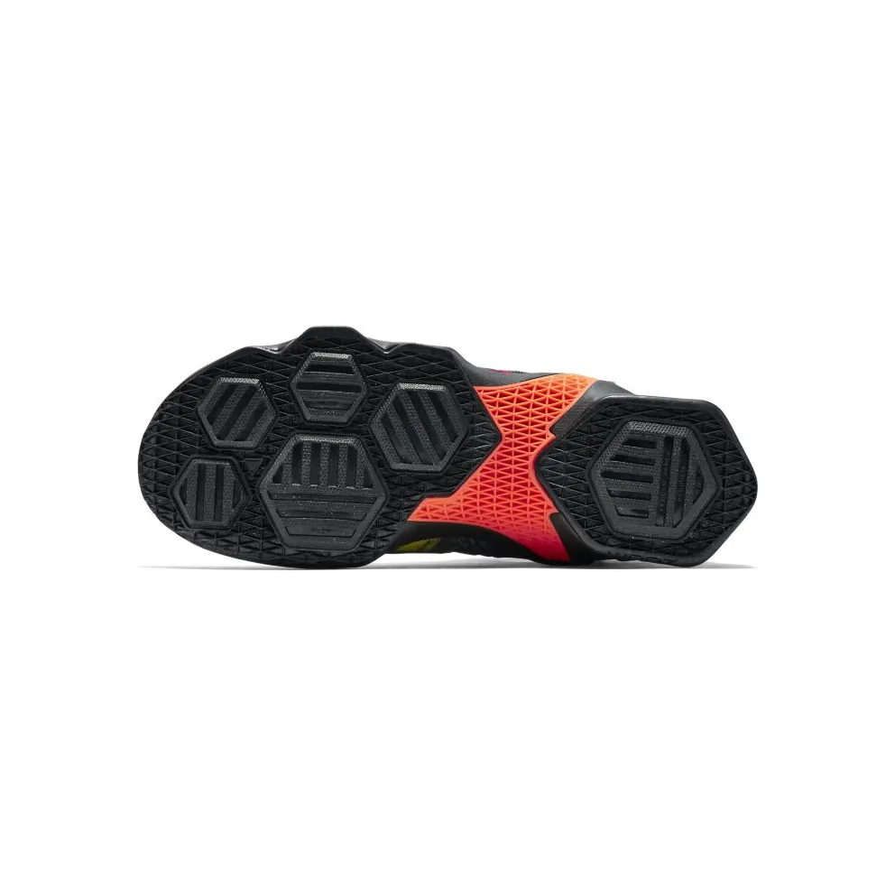 Nike LeBron 13 Akronite Black/Black-Hyper Orange-Blue Lagoon (807219-008)