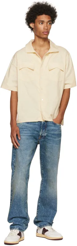 Rhude White & Brown Rhecess Low (RHPF22FO04178500)