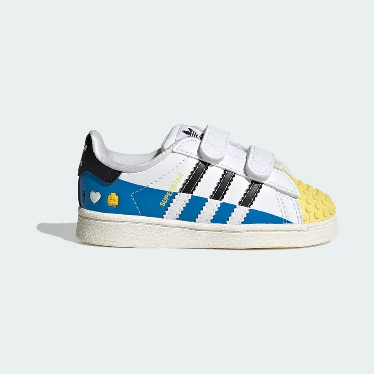 adidas Superstar x LEGO® Kids Cloud White / Core Black / Bright Blue (IF2913)