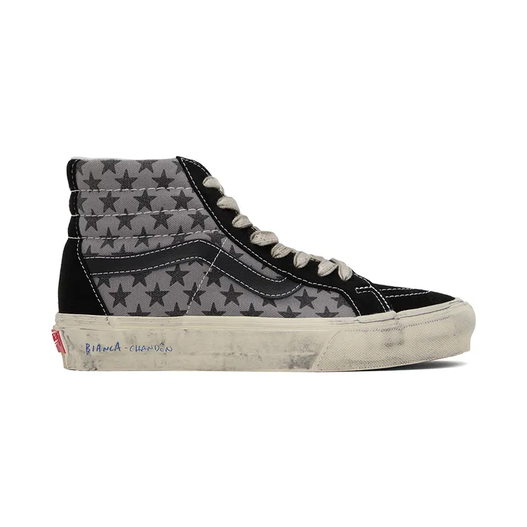 Vans Black & Gray Bianca Chandôn Edition Sk8-Hi Reissue Sneakers (VN0A4BVH82Q)