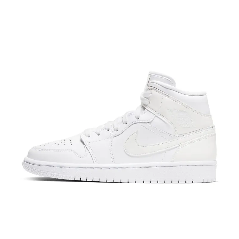 Air Jordan WMNS 1 Mid Triple White (BQ6472-112)