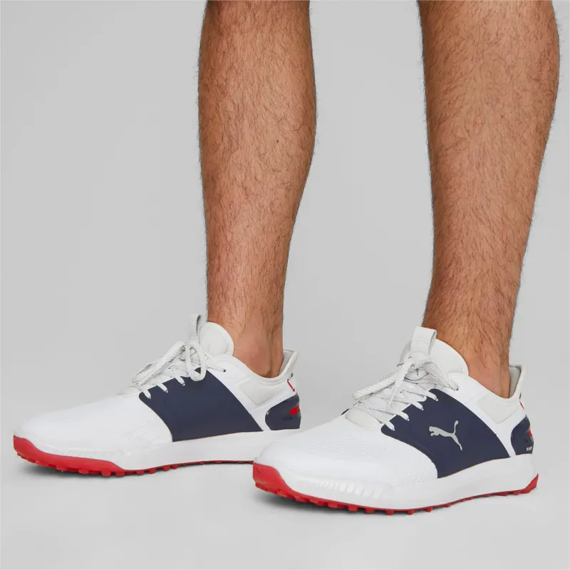Puma IGNITE ELEVATE Golf Shoes Silver/Blue/White (376077-04)