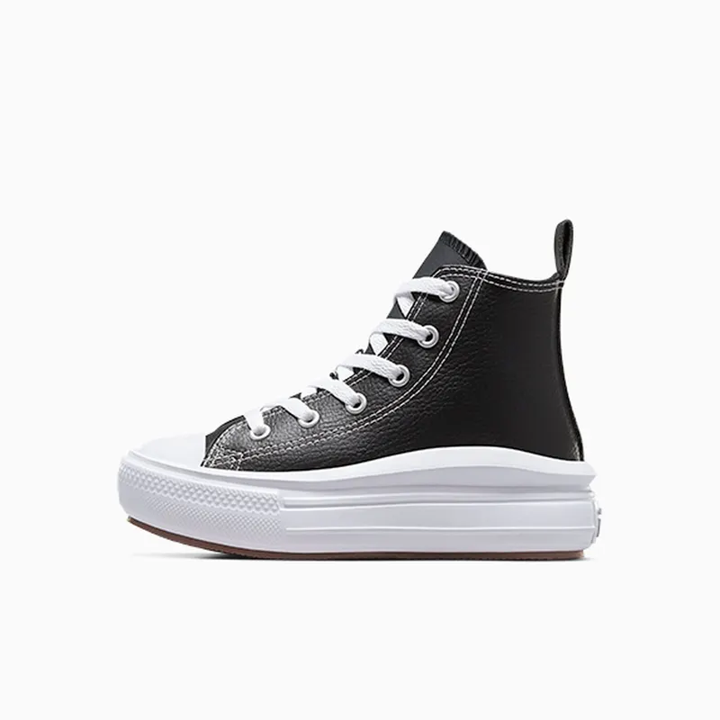Converse Chuck Taylor All Star Move Platform Leather Black/Black/White (A02067C)