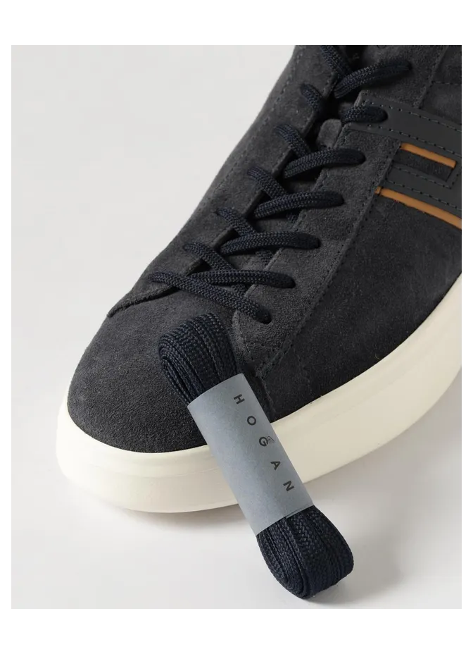 Hogan H580 Suede Sneakers Black (HXM5800DV42UHO828J) (3)
