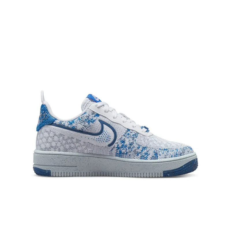 Nike Air Force 1 Crater Flyknit Older Kids’ White (DM1060-100)