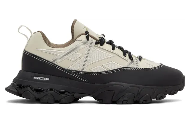 Reebok Classics Black and Beige DMX Trail Shadow Sneakers (G57924)