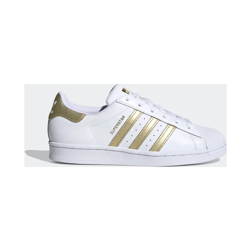 Adidas Superstar Cloud White / Gold Metallic / Cloud White (FX7483)