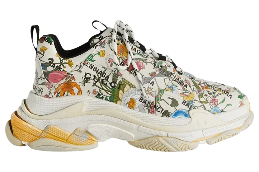 Gucci x Balenciaga The Hacker Project Triple S Flora Print (681068UL110 8461)