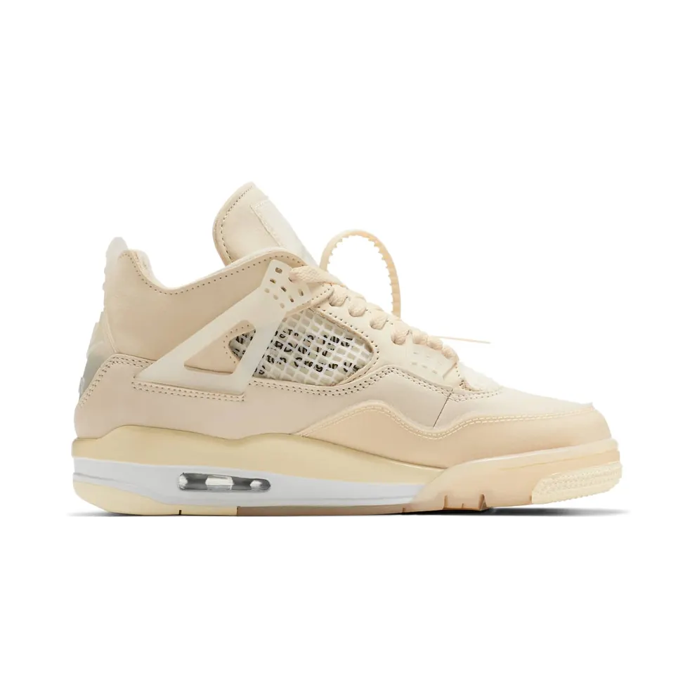 Jordan 4 Retro Off-White Sail (W) Sail/Muslin-White-Black (CV9388-100)