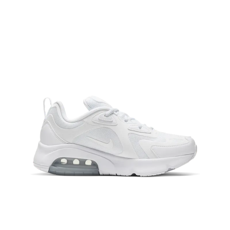 Nike Air Max 200 White (GS) White/Metallic Silver/White (AT5627-102)
